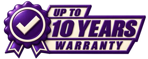 Up to 10 years warranty